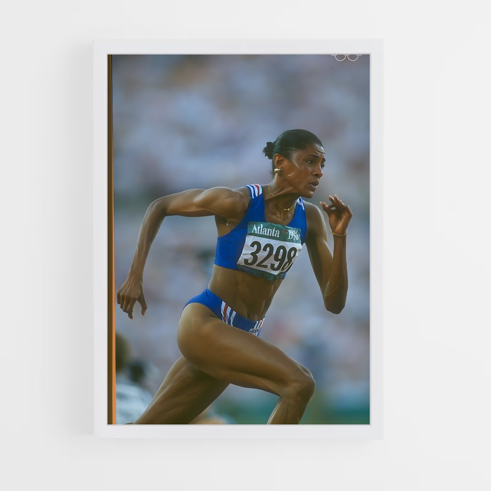 Poster La Course de Marie-José – affiche Athlétisme (vue 3)
